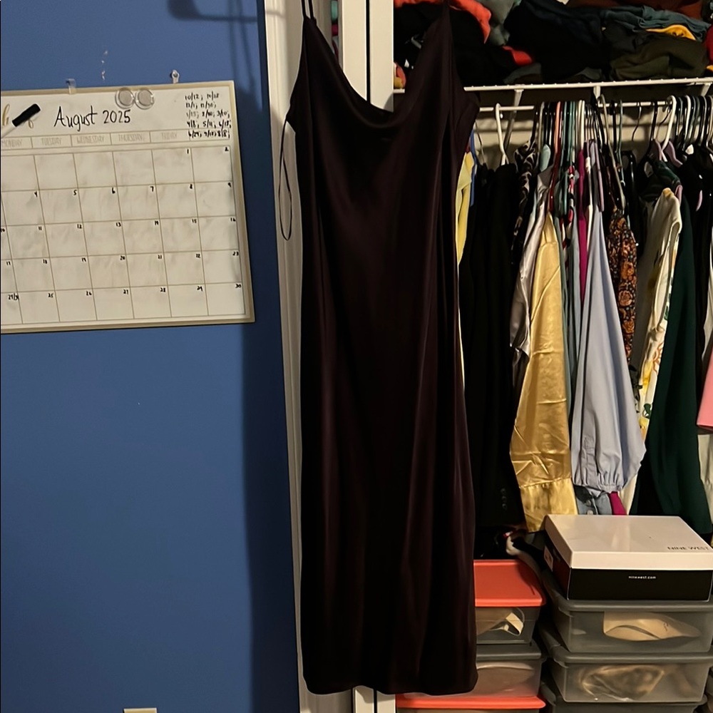 Elegant Purple Sleeveless Dress